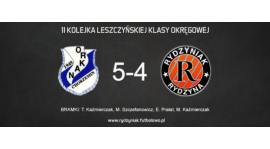 Porażka z liderem po bardzo dobrym meczu. Orkan Chorzemin 5-4 4P4S Rydzyniak Rydzyna.