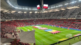 Ostrowiecka Akademia Piłkarska Kadet w drodze na Stadion PGE Narodowy