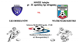 Zapowiedź: LKS Bodzanów - GLKS Włókniarz Kietrz