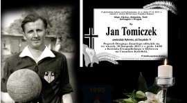 Z głębokim żalem informujemy, że zmarł Śp. Jan Tomiczek. Wieloletni działacz sportowy, prezes, sędzia, miłośnik piłki nożnej, społecznik.