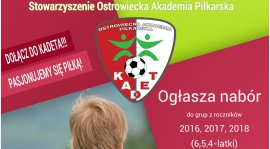 OAP KADET ogłasza nabór roczników 2016, 2017, 2018 - pierwszy miesiąc GRATIS!