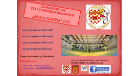 Zapraszamy do udziału w cyklu turniejów "MAŁA OLIMPIA CUP"