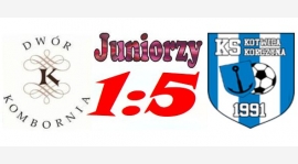 Porażka juniorów na zakończenie rundy jesiennej