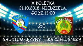 Zwycięstwo z LKS Czeluśnicą w X kolejce krośnieńskiej klasy A seniorów. Gaudium 2:0 Czeluśnica!