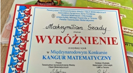 Maks Szady wyróżniony w międzynarodowym konkursie matematycznym