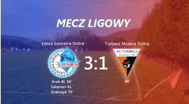 Łosoś Łososina Dolna 3:1 Turbacz Mszana Dolna