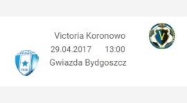 Liga: Victoria Koronowo 0:8 Gwiazda