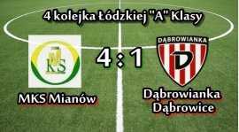 4 kolejka: Przełamanie z Dąbrowianką Dąbrowice. 3 punkty dla MKS-u !