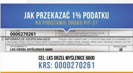 Przekaż swój 1% podatku na Orzeł Myślenice!