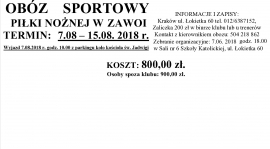 Obóz sportowy w Zawoi.