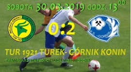 Tur 1921 Turek- Górnik Konin 0:2, trampkarz starszy C1, sobota 30.03.2019