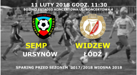Niedzielny sparing z Widzew Łódź