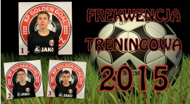 FREKWENCJA TRENINGOWA W 2015 ROKU