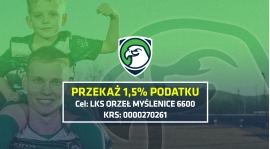 Przekaż klubowi, a nie fiskusowi - Twój 1,5% podatku dla Orła Myślenice!