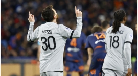 Ligue 1: Paris Saint-Germain 3-1 Montpellier, Messi scorede 1 mål