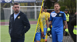 Arkadiusz Bator i Adrian Szady po meczu z Górnikiem
