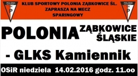 Sparing: KS Polonia Ząbkowice Śląskie - GLKS Kamiennik