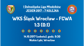 I DLM: 7 kolejka - WKS Śląsk Wrocław - FCWA (14.10.2017)