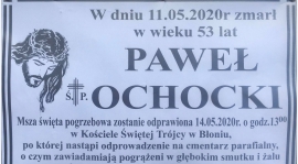 Zmarł Paweł Ochocki.