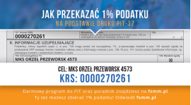 1 % podatku MKS Orzeł Przeworsk