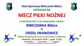 2 kolejka: Bibiczanka - Orzeł Iwanowice