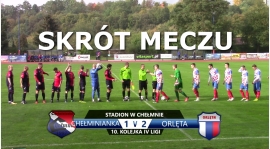 VIDEO: Skrót meczu Chełminianka Chełmno 1:2 Orlęta