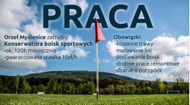 Praca - Orzeł Myślenice poszukuje greenkeepera