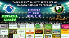 Zapraszamy na 17.kolejkę Keeza IV ligi małopolskiej gr. zachodnia 2021/22 !!!