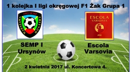 Wideorelacja z meczu 1 kolejki MZPN KS Semp 1 - Escola Varsovia