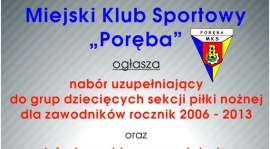 MKS PORĘBA - ZAPISZ DZIECKO NA TRENING!