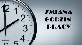 Zmiana godzin pracy Biura