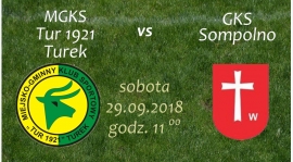 Zaproszenie na mecz Tur 1921 Turek- GKS Sompolno