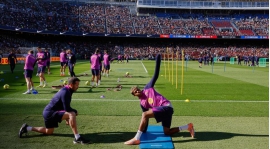 Barcelona Trains at Camp Nou