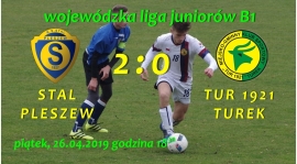 Stal Pleszew- Tur 1921 Turek 2:0, junior B1