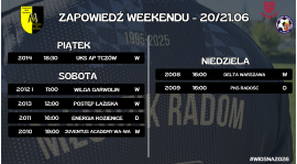 Zapowiedź weekendu (20/21.06)