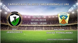 Zmiana terminu meczu LKS Jawiszowice-Halniak Maków Podhalański 07.04.18   SOBOTA !!!    godz 16:00.Zapraszamy.