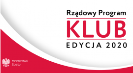 Ciężkowianka z dotacją Ministra Sportu i Turystyki po raz czwarty ! PROGRAM KLUB 2020