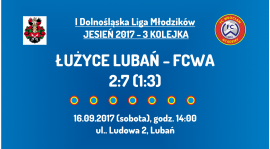I DLM: 3 kolejka - Łużyce Lubań - FCWA (16.09.2017)