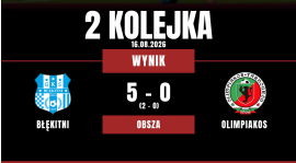 Bolesna porażka w Obszy. Błękitni – Olimpiakos 5:0