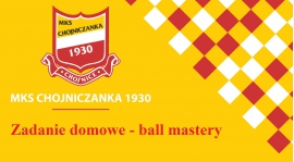 Zadanie domowe - ćwiczenia BALL MASTERY sierpień 2020