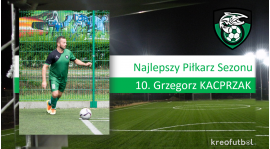 Grzegorz Kacprzak Najlepszym Piłkarzem Sezonu 2018 naszej drużyny!