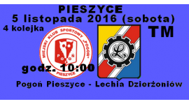 MECZ Z POGONIĄ PIESZYCE PRZEŁOŻONY