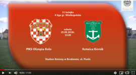 SENIORZY: MKS Olimpia Koło - Kotwica Kórnik 29.09.2018 [VIDEO]