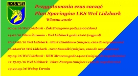 Plan Sparingów wiosna 2016