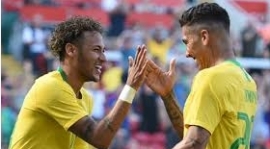 Neymar vstřelil otevíracík v Brazílii, když zvítězil 2: 0 proti Chorvatsku