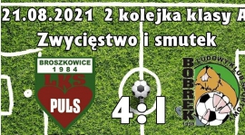 KLASA "A": PULS Broszkowice - LKS Bobrek 4:1