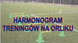 Harmonogram treningów na Orliku.