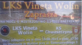 III LIGOWCY NA START ! VINETA KONTRA KS CHWASZCZYNO.