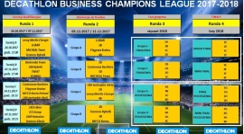 Harmonogram "DECATHLON Business Champions League" po dwóch turniejach kwalifikacyjnych...