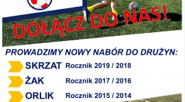 DOŁĄCZ! NABÓR ZAWODNIKÓW ROCZNIK 2019 I STARSI DO NASZEJ AKADEMII.